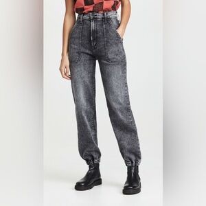 Mother The Wrapper Patch Springy Ankle Jeans in Train Wreck Size 23